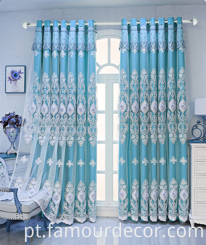 Aluminum alloy decorative window double curtain rod